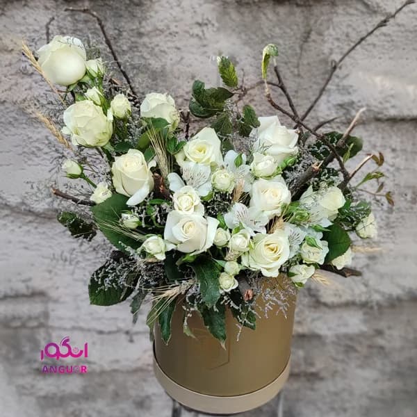 باکس گل بوژنه (تم سفید)