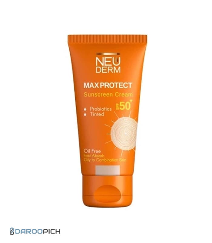 ضد آفتاب فاقد چربی مکس پروتکت SPF50 رنگی نئودرم