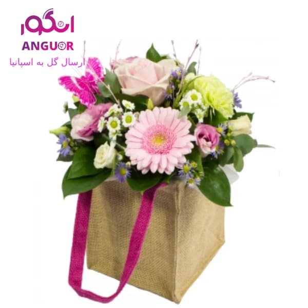 باکس گل آغوش (ارسال گل به اسپانیا)