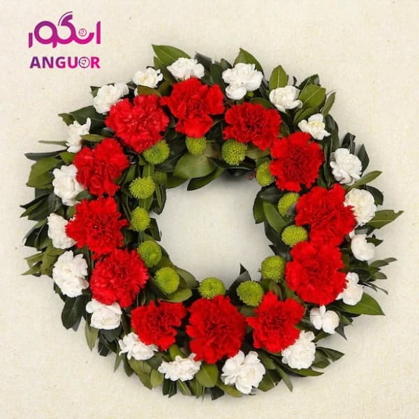 تاج گل تسلیت (ارسال گل به اسپانیا)