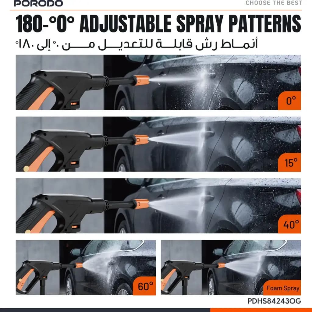 کارواش شارژی پرودو Wagen مدل PDHS84243OG — تصویر ۳