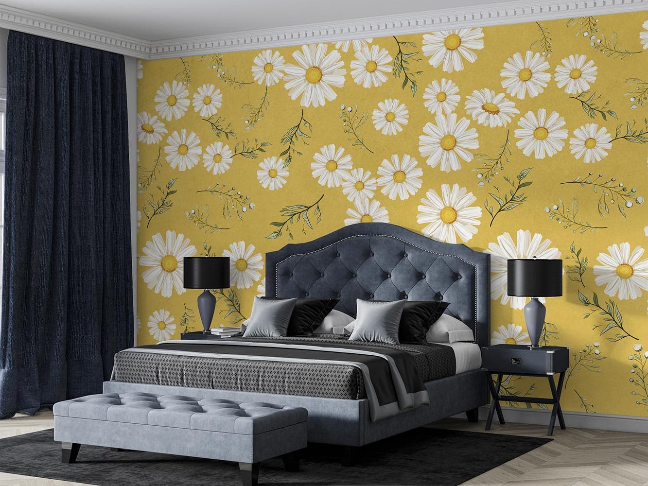 کاغذ دیواری گل گلی M10227900 — تصویر ۳