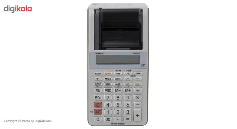 ماشین حساب کاسیو مدل HR-8RC-BK — تصویر ۵