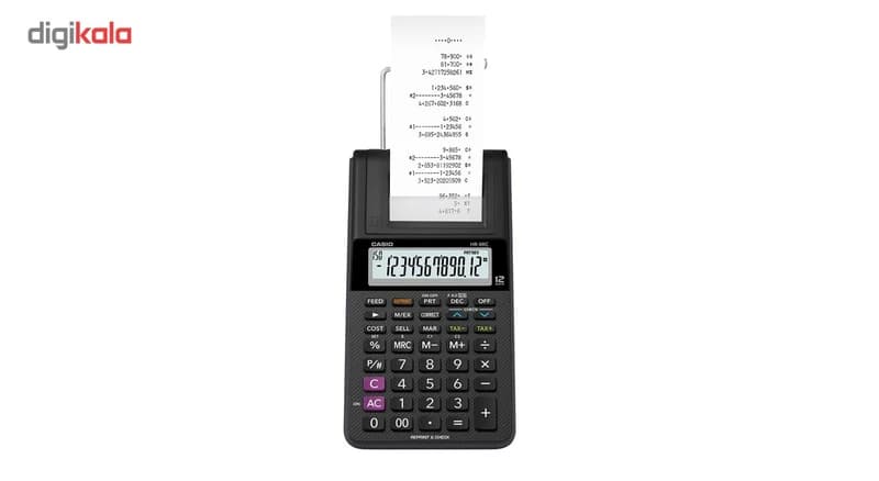 ماشین حساب کاسیو مدل HR-8RC-BK — تصویر ۲