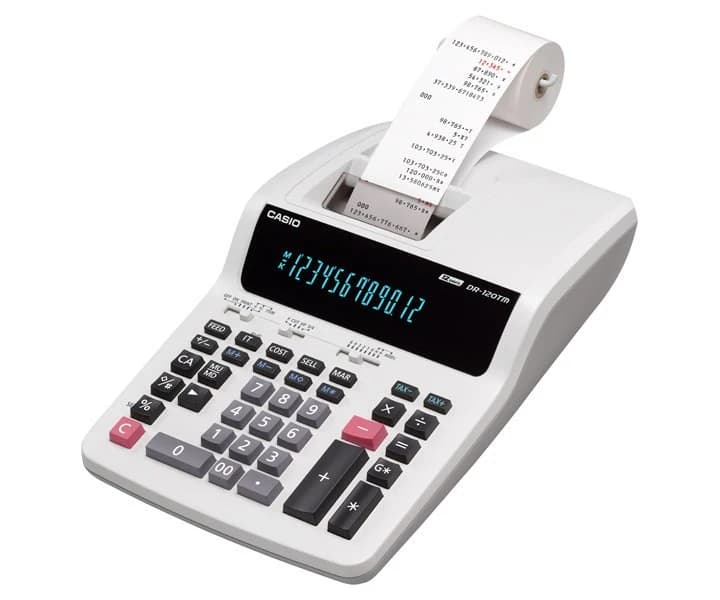 ماشین حساب کاسیو مدل DR-120 TM — تصویر ۴