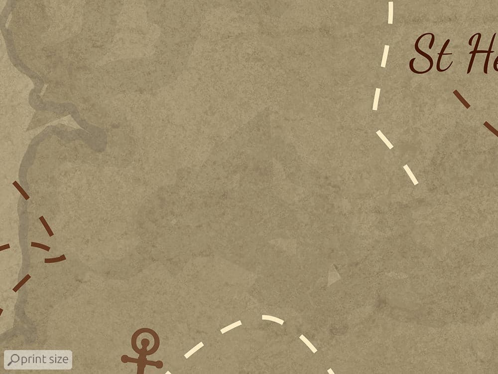 پوستر دیواری نقشه گنج کودکانه M10217200 — تصویر ۲