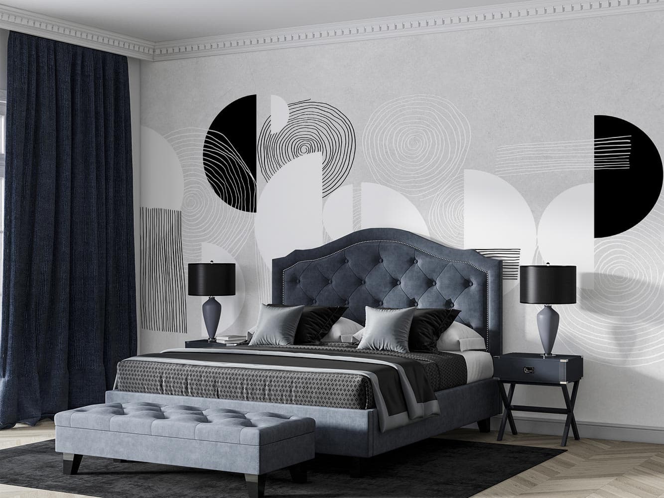 پوستر دیواری سیاه سفید مدرن M10198000