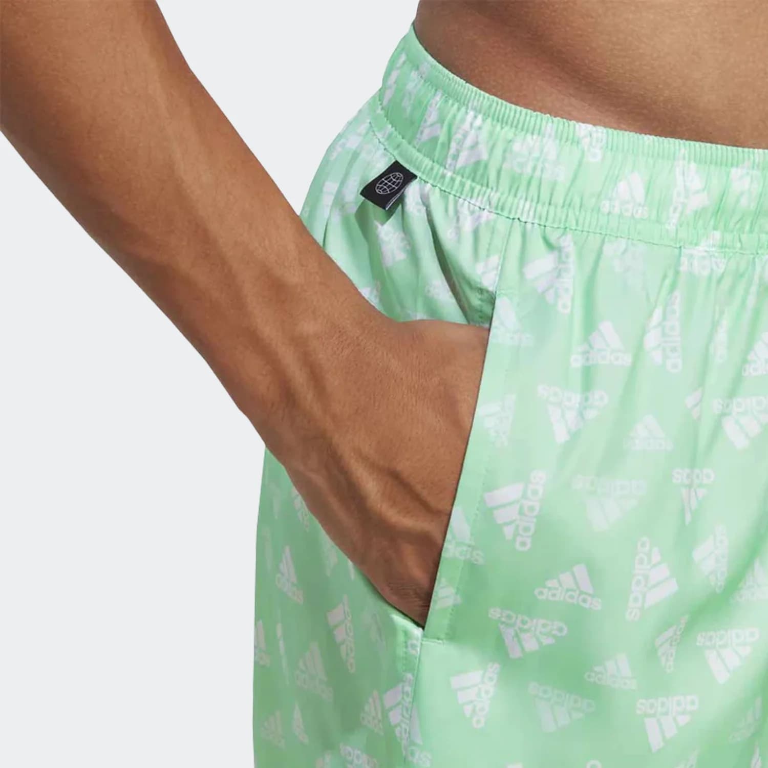 مایو مردانه آدیداس مدل LOGO PRINT CLX SWIM SHORTS — تصویر ۵