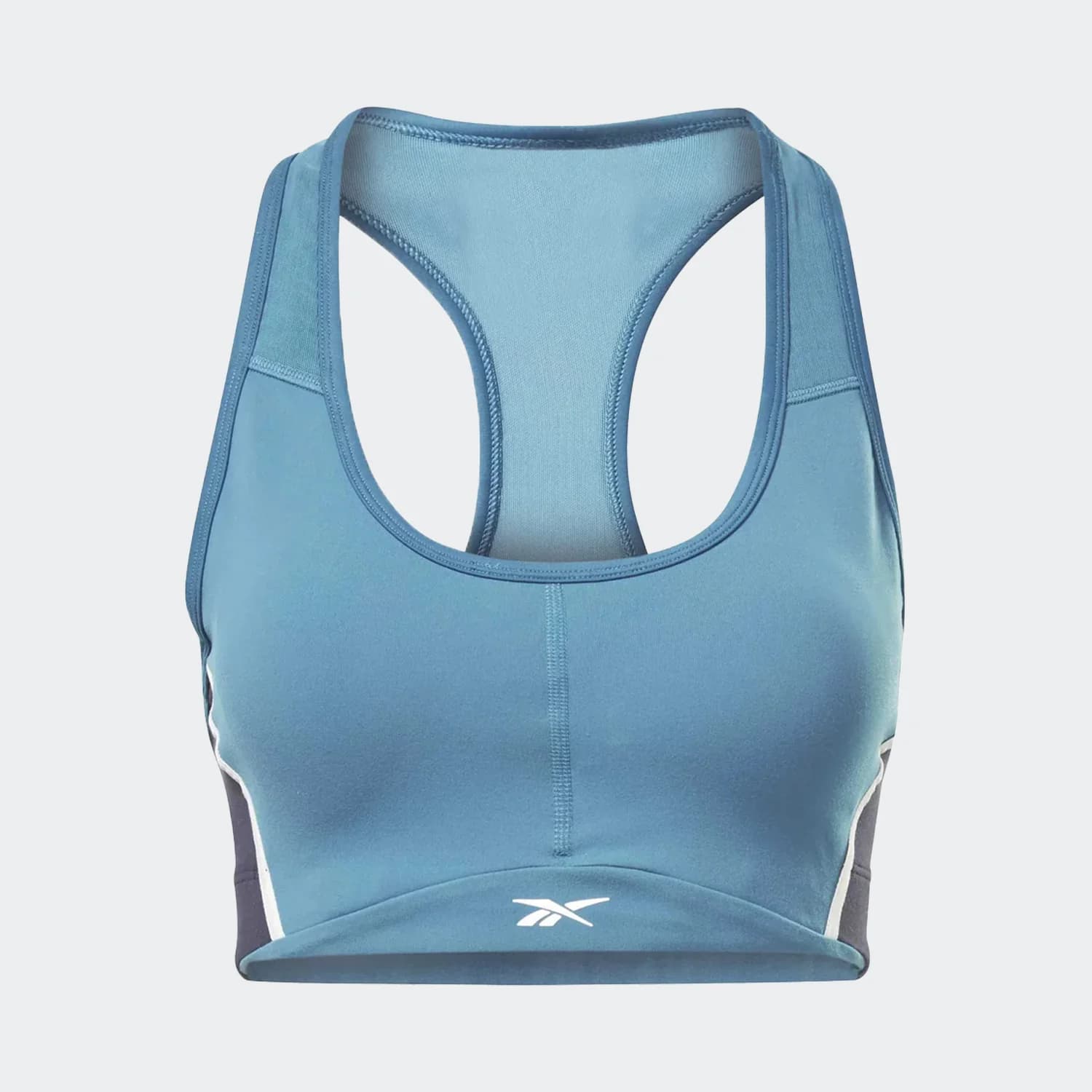 نیم تنه زنانه ریباک مدل Lux Racer Padded Padded Bra Blue White
