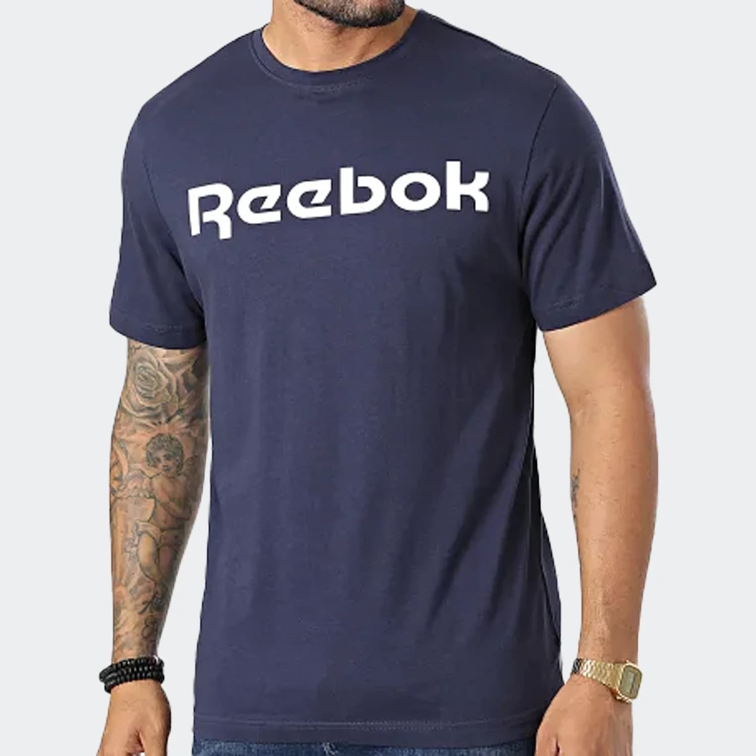 تیشرت مردانه ریباک مدل Sport Linear Men’s T-shirt — تصویر ۲
