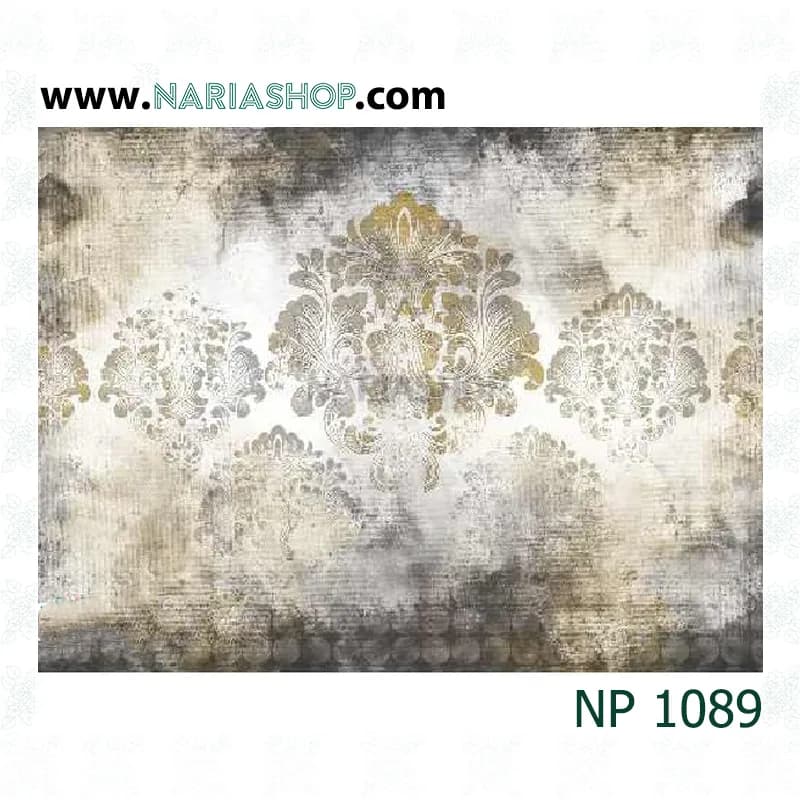 پوستر دیواری کلاسیک سفید خاکستری NP1089