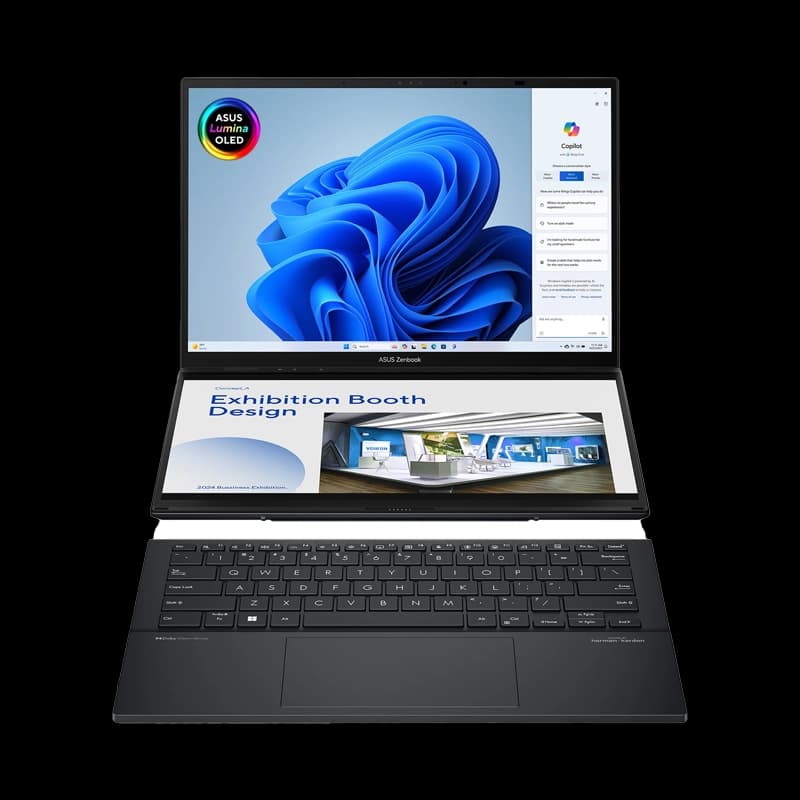 لپ تاپ ایسوس Zenbook Duo 14 | Core Ultra 9-285H | Intel ARC | RAM 32GB | SSD 2TB