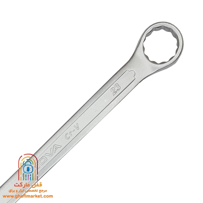 آچار یکسر تخت یکسر رینگی سایز 23 نووا مدل NTS-1034 — تصویر ۳