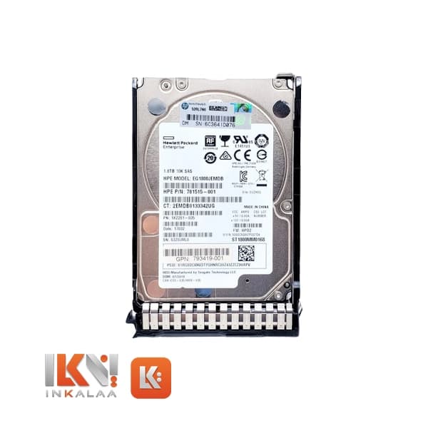 هارد سرور استوک HPE 1.8TB SAS 12G Enterprise 10K SFF 512e DS 872481-B21