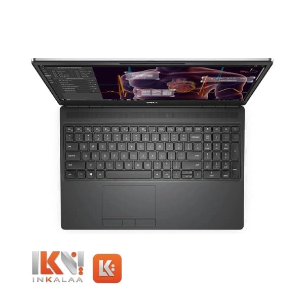 لپ‌تاپ دل مدل Precision 7550 با پردازنده Intel Core i7، رم 16 گیگابایت و SSD 512 گیگابایت — تصویر ۷