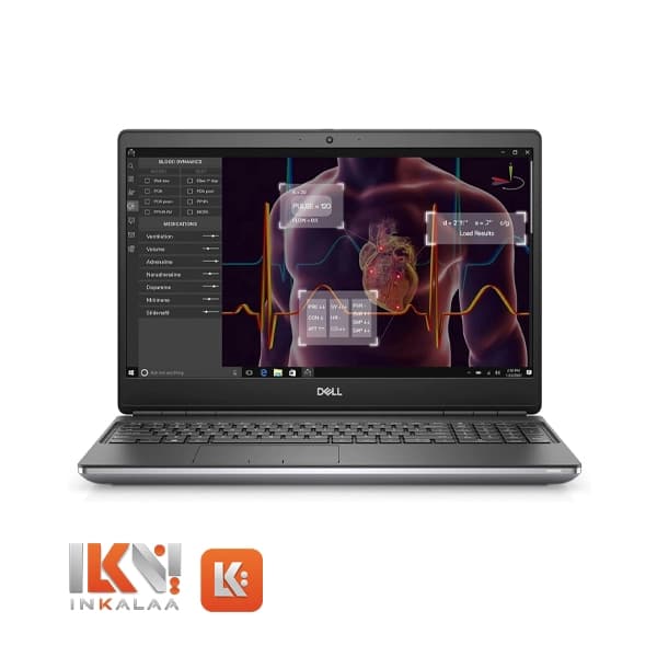 لپ‌تاپ دل مدل Precision 7550 با پردازنده Intel Core i7، رم 16 گیگابایت و SSD 512 گیگابایت — تصویر ۶