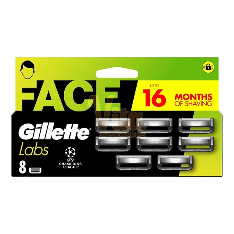 تیغ یدک ژیلت لبز ساده بسته 8 عددی