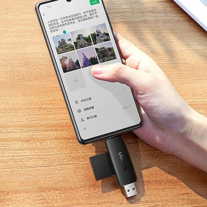 رم ریدر USB و تایپ C یوگرین مدل CM304 80191 — تصویر ۳