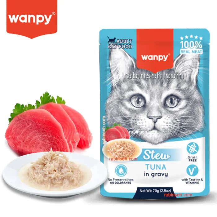 پوچ گربه ونپی با طعم تن Stew Tuna وزن ۷۰ گرم — تصویر ۲