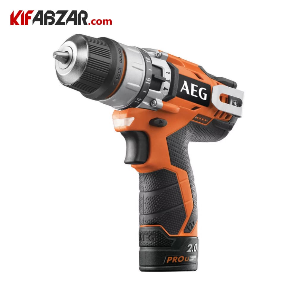دریل شارژی 12 ولت لیتیومی چکشی آاگ مدل BSB12C2LI-202b — تصویر ۲