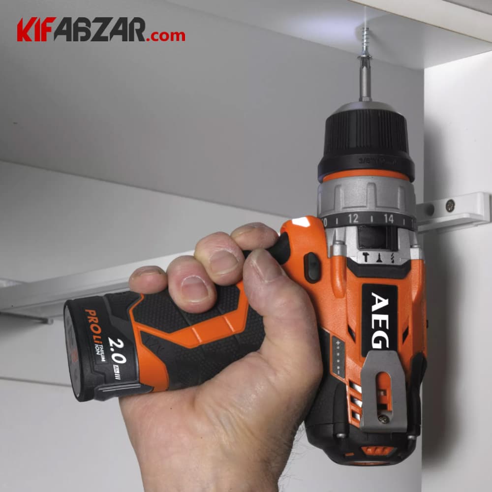 دریل شارژی 12 ولت لیتیومی چکشی آاگ مدل BSB12C2LI-202b — تصویر ۴