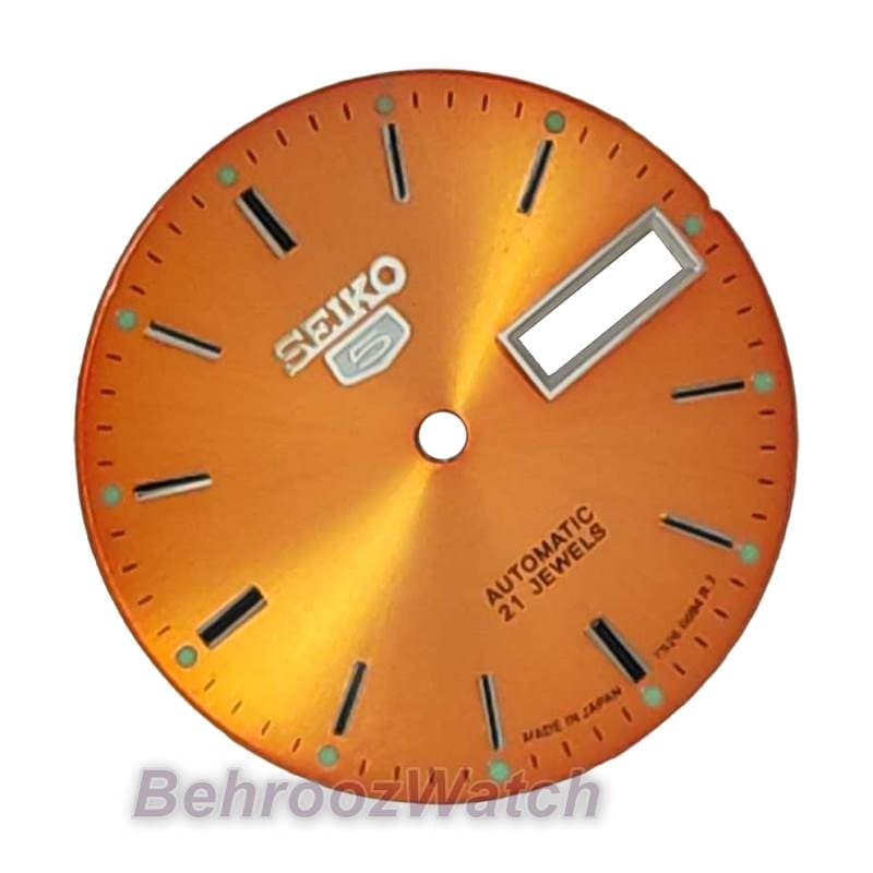 صفحه ساعت مچی سیکو 5 مردانه نارنجی BS5.8-7009 — تصویر ۲