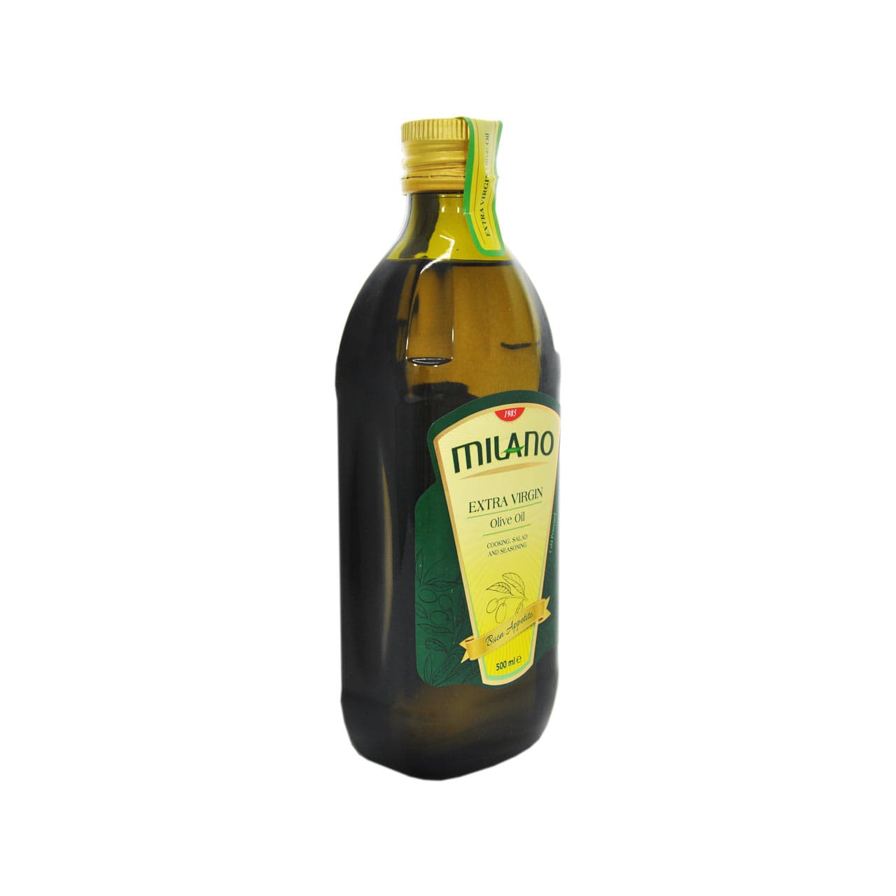 روغن زیتون فرا بکر ( با بو ) نیم لیتر میلانو – milano — تصویر ۲