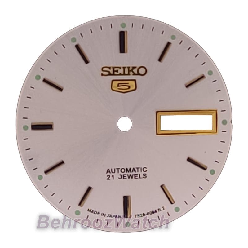 صفحه ساعت مچی سیکو 5 مردانه سفید BS5.4-7009 — تصویر ۵