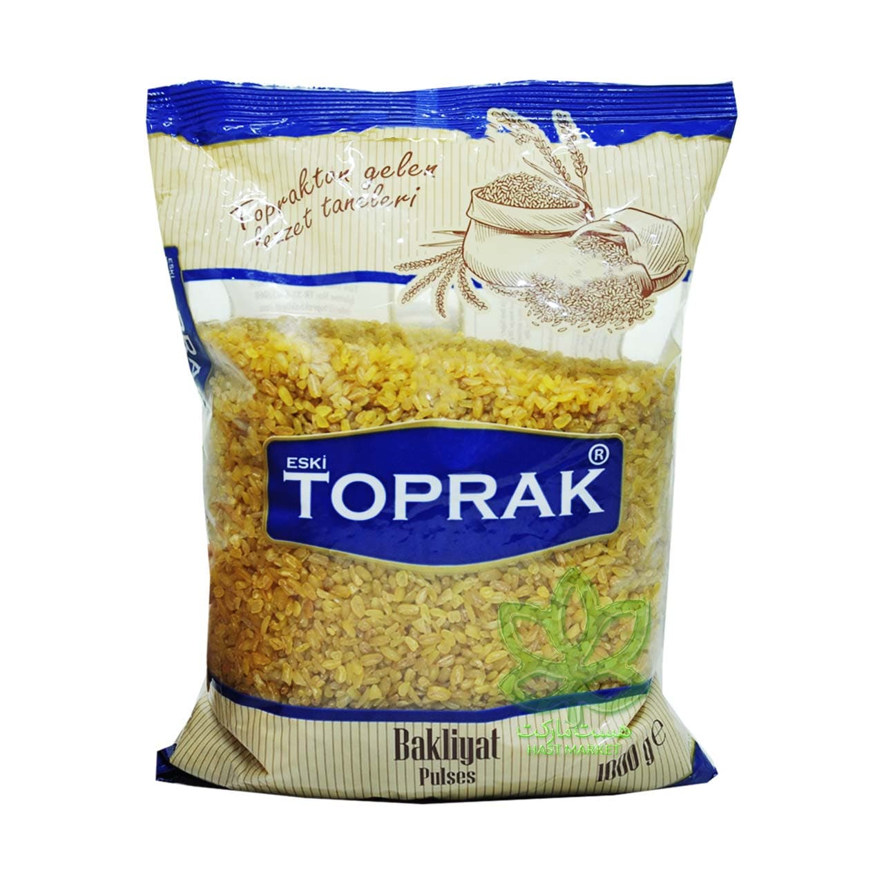 بلغور گندم درشت پلویی ۱ کیلویی توپراک – toprak
