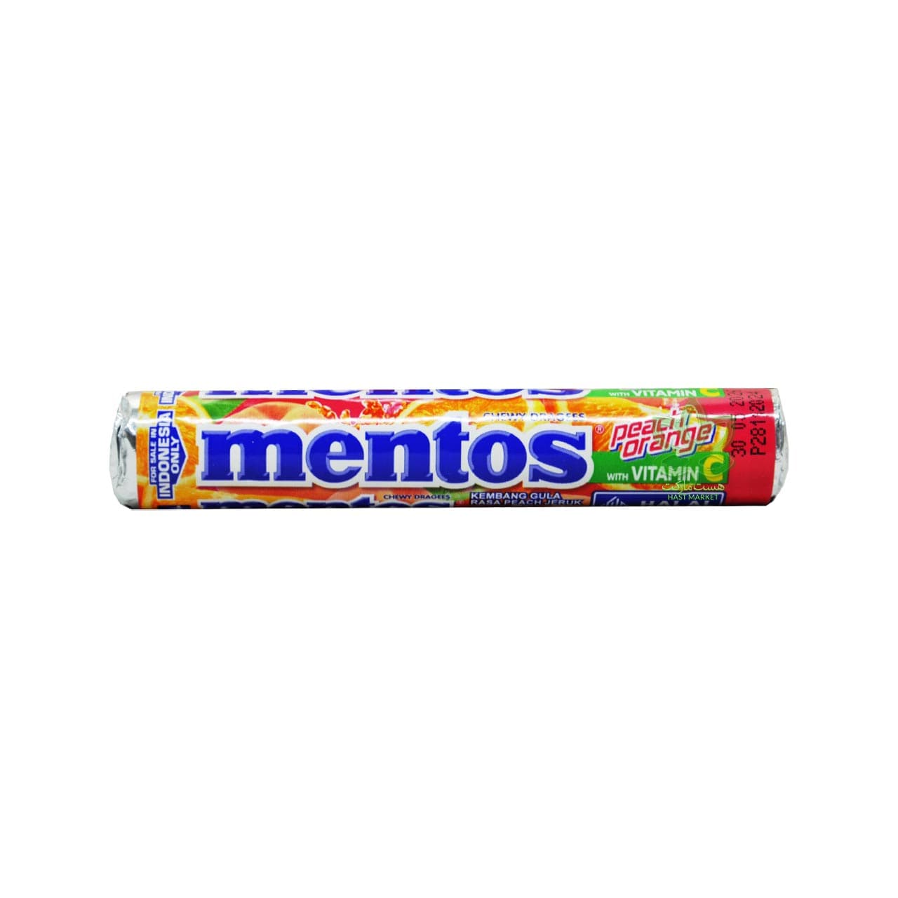 دراژه منتوس هلو و پرتقال با ویتامین سی 29 گرم – mentos
