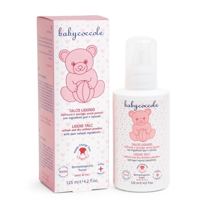 پودر بچه مایع تالک بیبی کوکول 125گرمی baby coccole