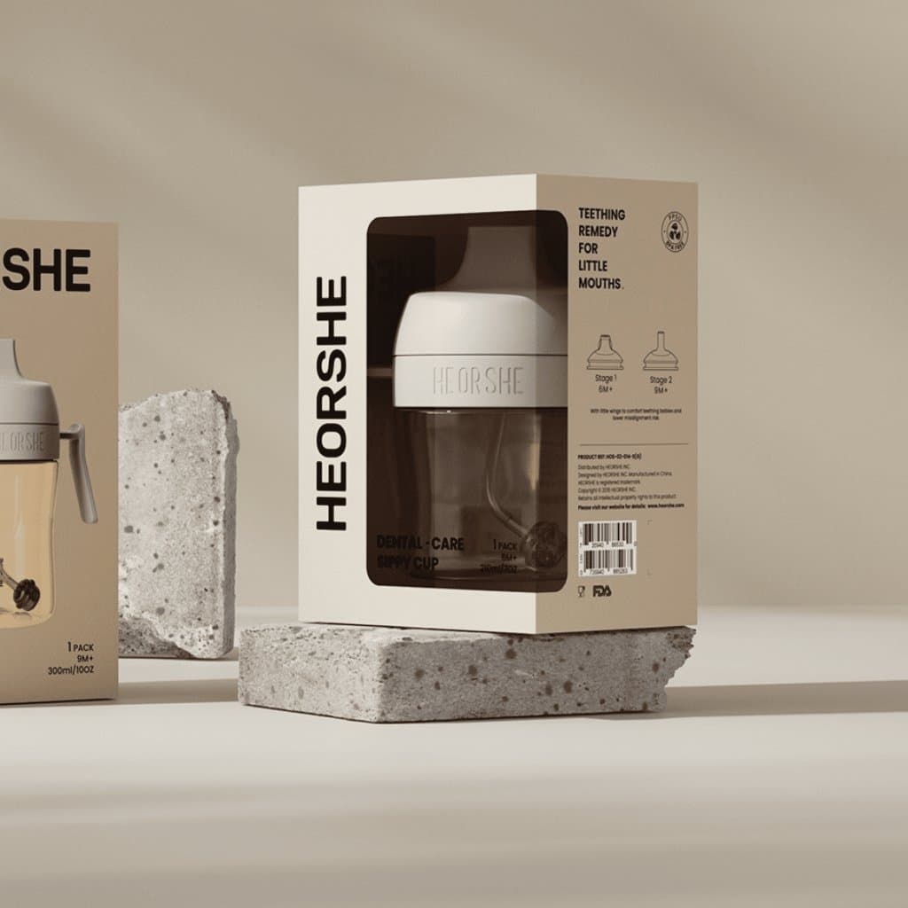 لیوان آبخوری دسته دار +9ماه 300میل هی اور شی he or she — تصویر ۲