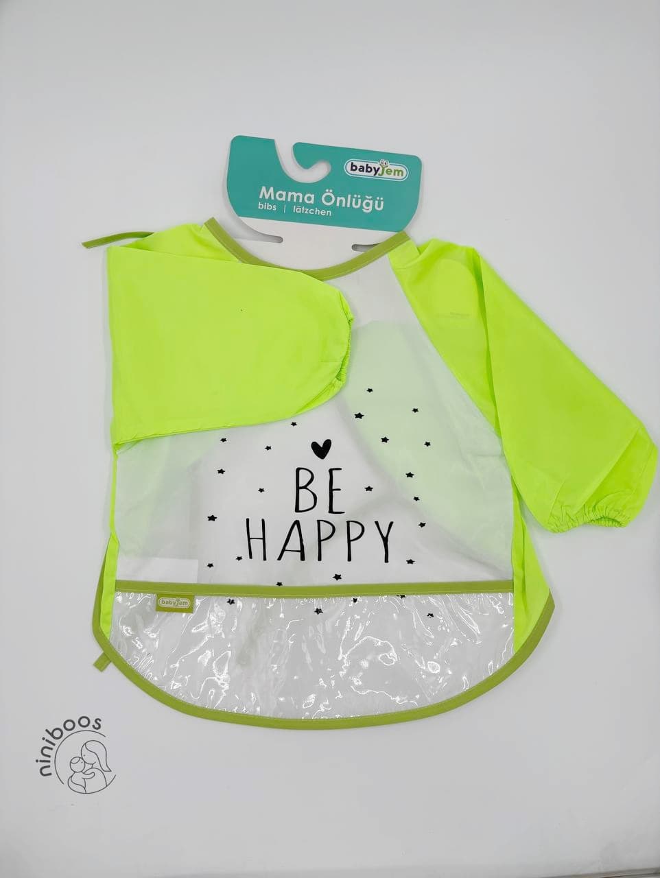 پیشبند کودک آستین دار هپی بیبی جم baby jem — تصویر ۳