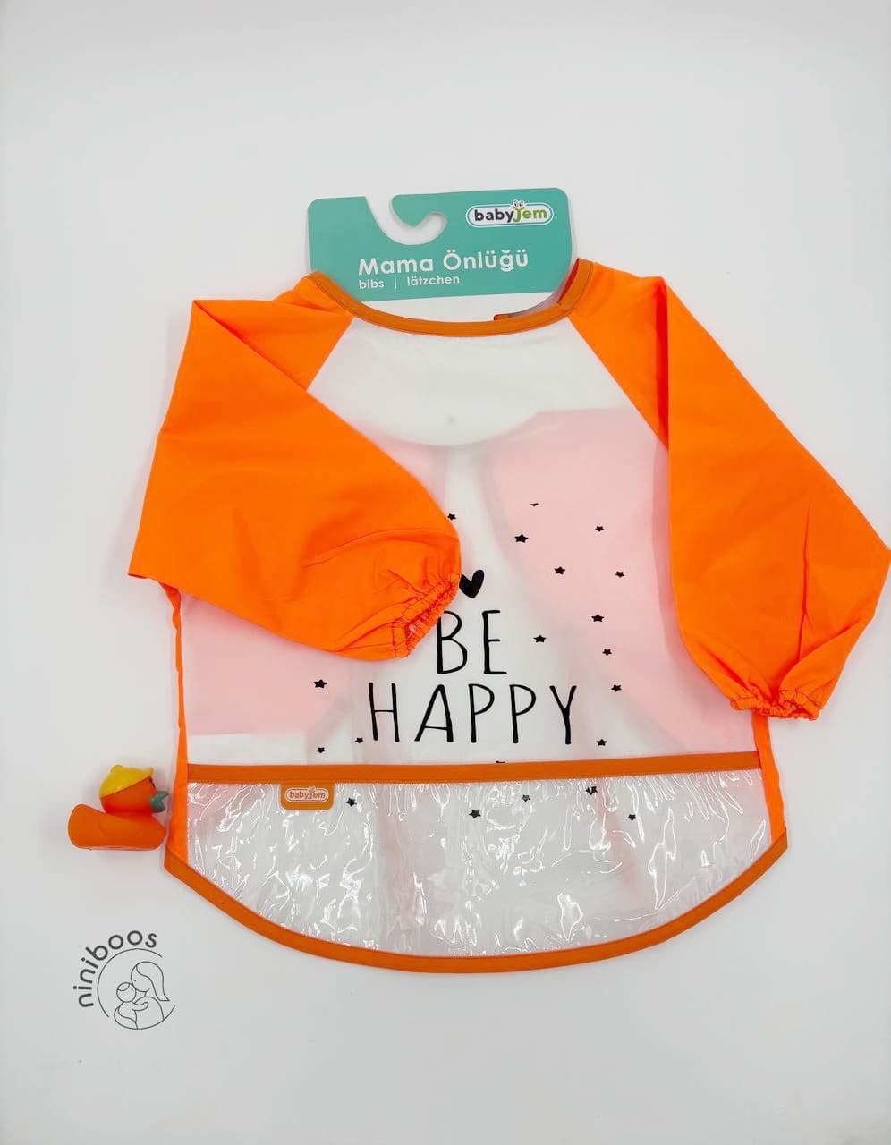 پیشبند کودک آستین دار هپی بیبی جم baby jem — تصویر ۲