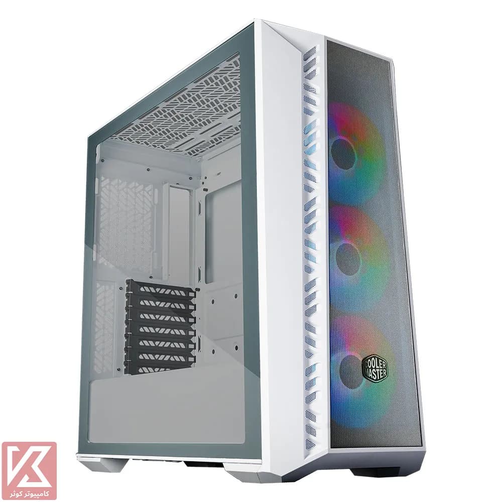 کیس سفید کولر مستر مدل MASTERBOX 520 MESH ARGB — تصویر ۲
