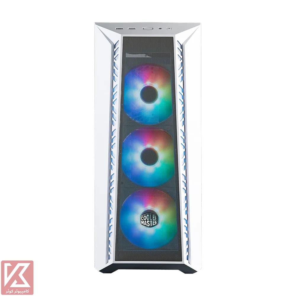 کیس سفید کولر مستر مدل MASTERBOX 520 MESH ARGB — تصویر ۴