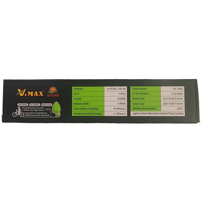 پروژکتور خورشیدی 120 وات ویمکس مدل V-PT28-120-W — تصویر ۸