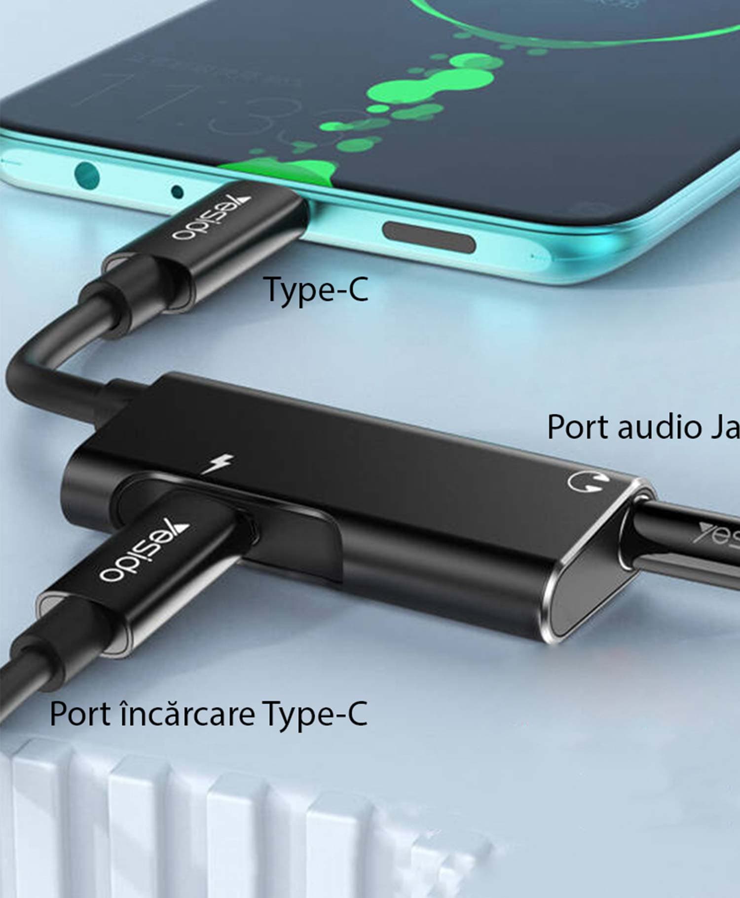 تبدیل Type-C به AUX یسیدو YAU22 — تصویر ۲
