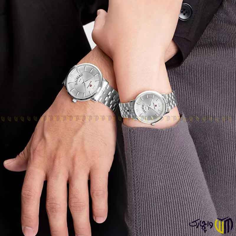 ساعت مچی عقربه ای ست نیوی فورس مدل 9238 نقره ای — تصویر ۴