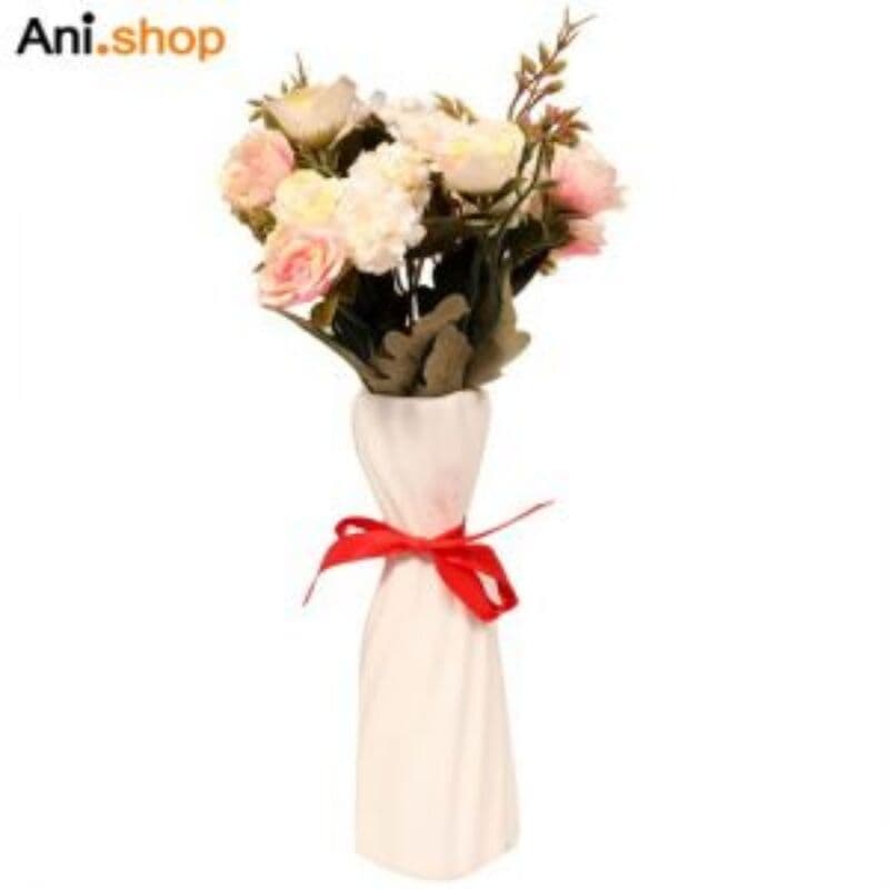 دکوری گلدان سرامیکی با گل