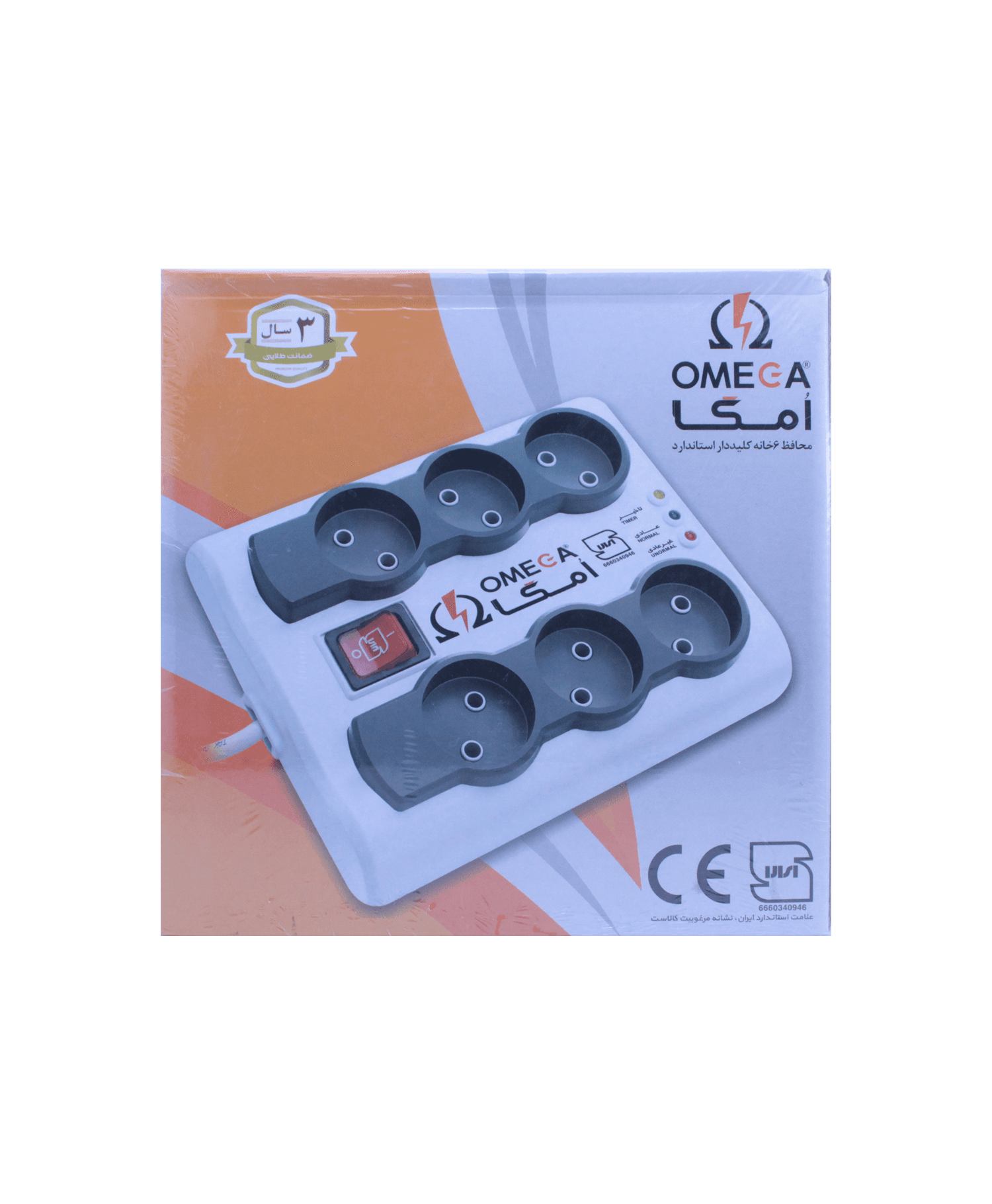 محافظ و چند راهی برق امگا P6000 طول 3 متر — تصویر ۴