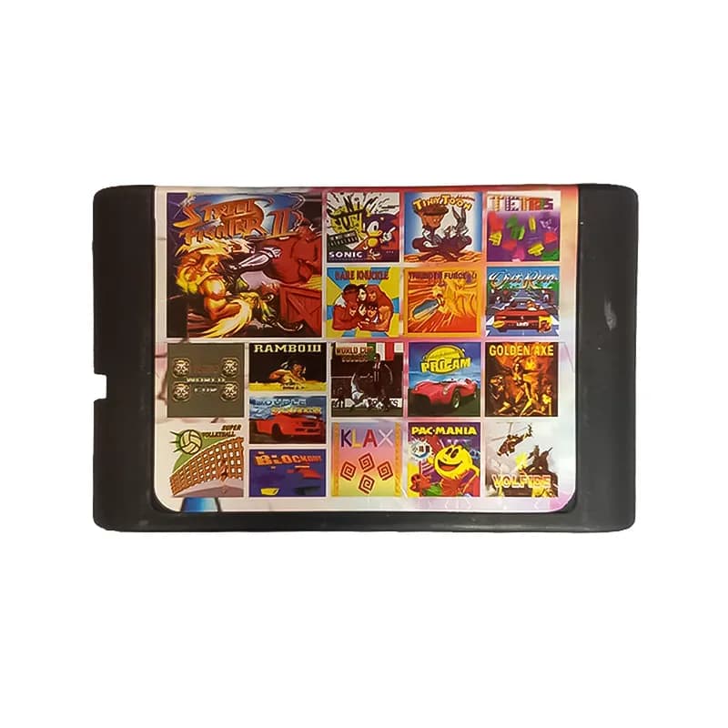 کارتریج 18 لبه سگا بازی Golden Axe / Street Fighter 3 / Sonic