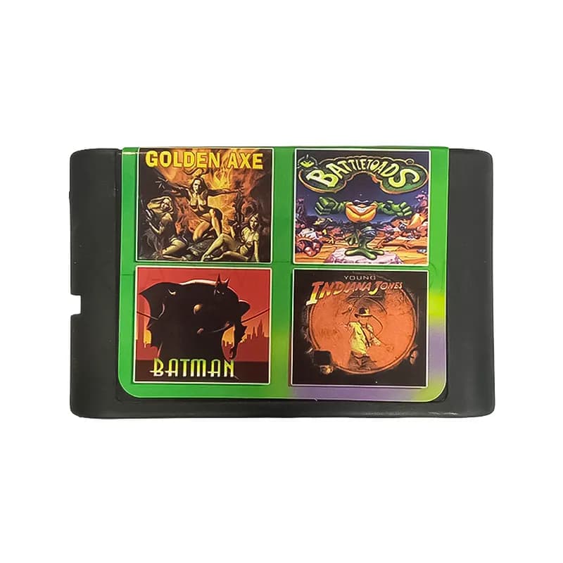 کارتریج چهار لبه سگا بازی Golden Axe / Indiana Jones / Batman