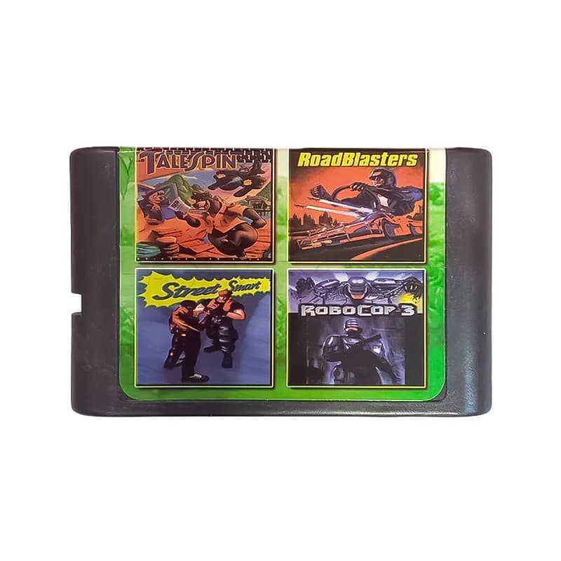 کارتریج چهار لبه سگا بازی RoadBlasters / RoboCop 3 / Street Smart
