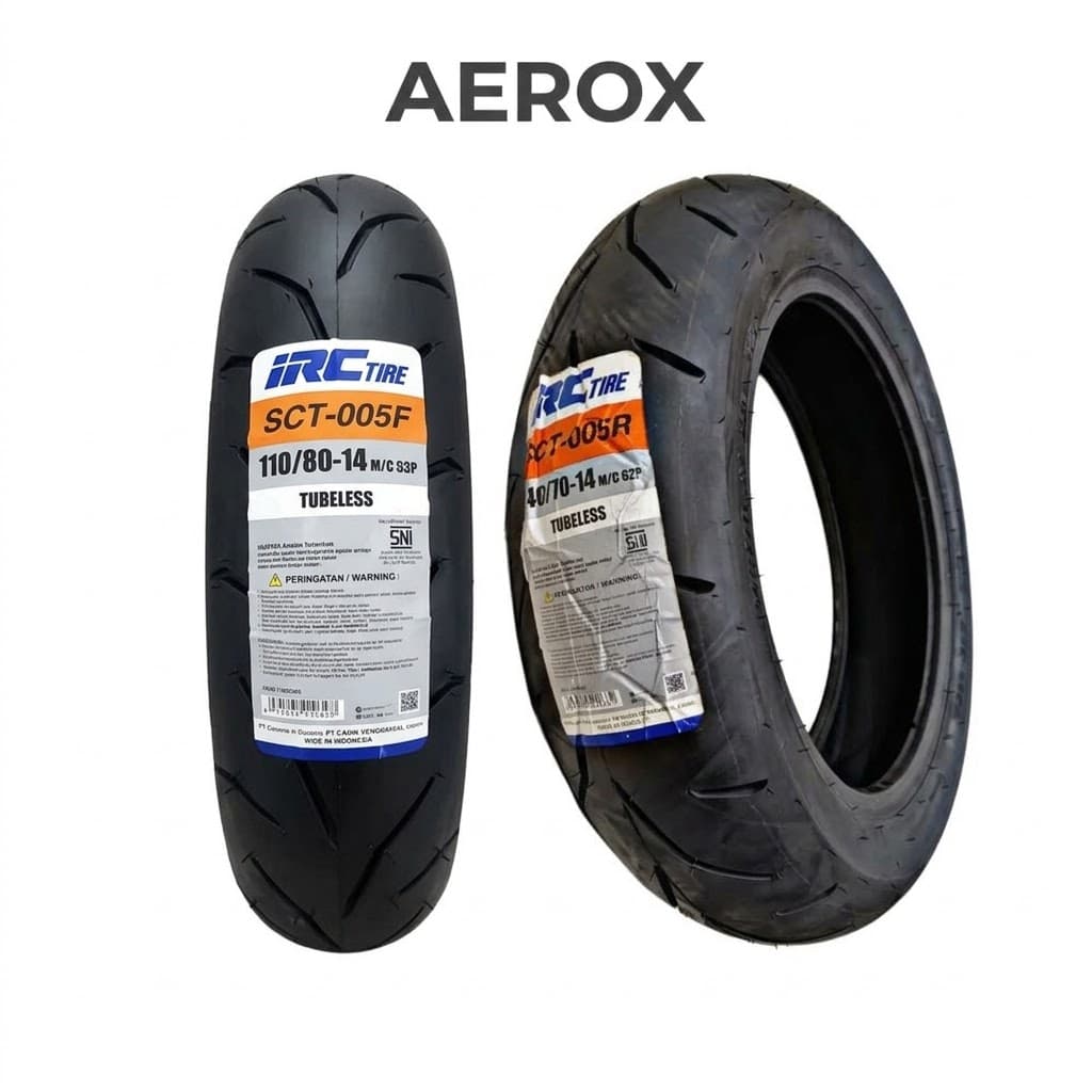 ست تایر جلو و عقب AEROX IRC
