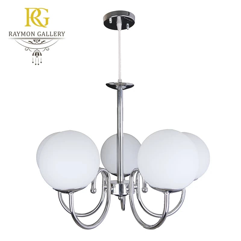 لوستر مولکولی 5 شعله آویز کد MG5086 — تصویر ۴