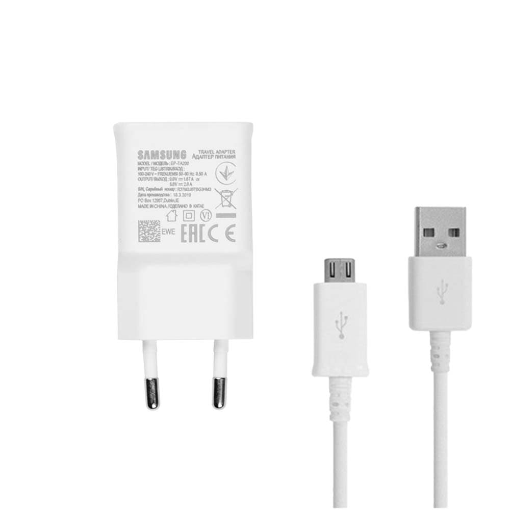 شارژر 15 واتی اصلی سامسونگ همراه با کابل میکرو Samsung 15W Micro USB