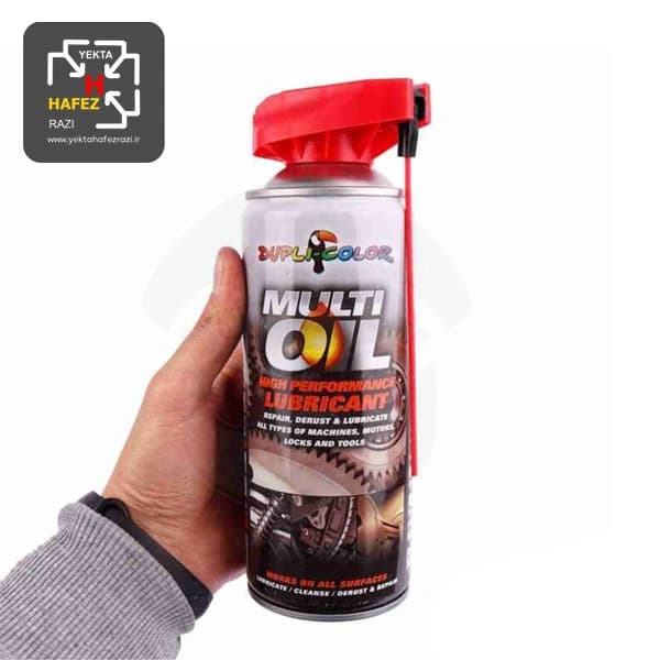 اسپری روان کننده سوسماری مدل Multi Oil دوپلی کالر حجم 400 میلی لیتر — تصویر ۳