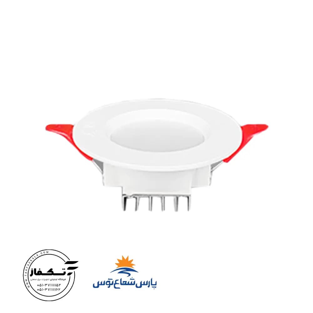 چراغ توکار سولاریس 5 وات دایره پارس شعاع توس — تصویر ۴