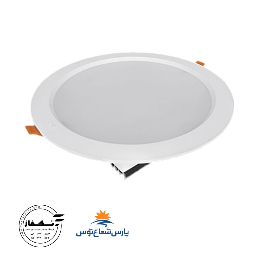 چراغ توکار سولاریس 42 وات دایره پارس شعاع توس